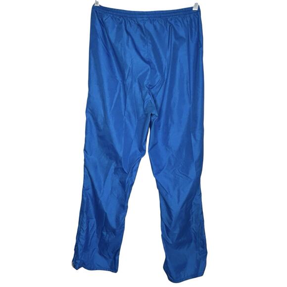 VTG 80s Nike Sportswear Nylon Track Pants Orange Swoosh Streetwear Medium Active - Picture 2 of 11